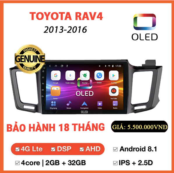 MÀN HÌNH OLED TOYOTA RAV4 2013-2016